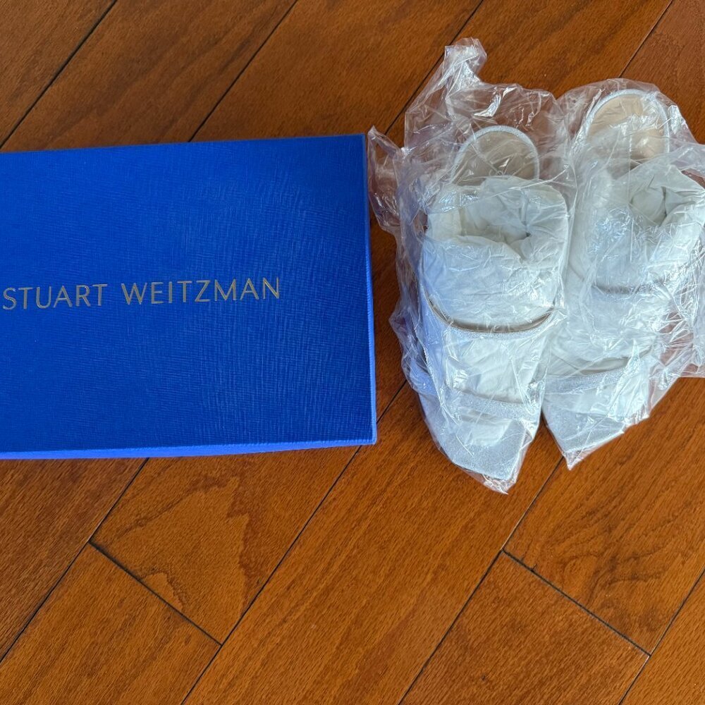 Stuart Weitzman Aleena 100 White heeled sandals SAVE $190.00 - Picture 7 of 9